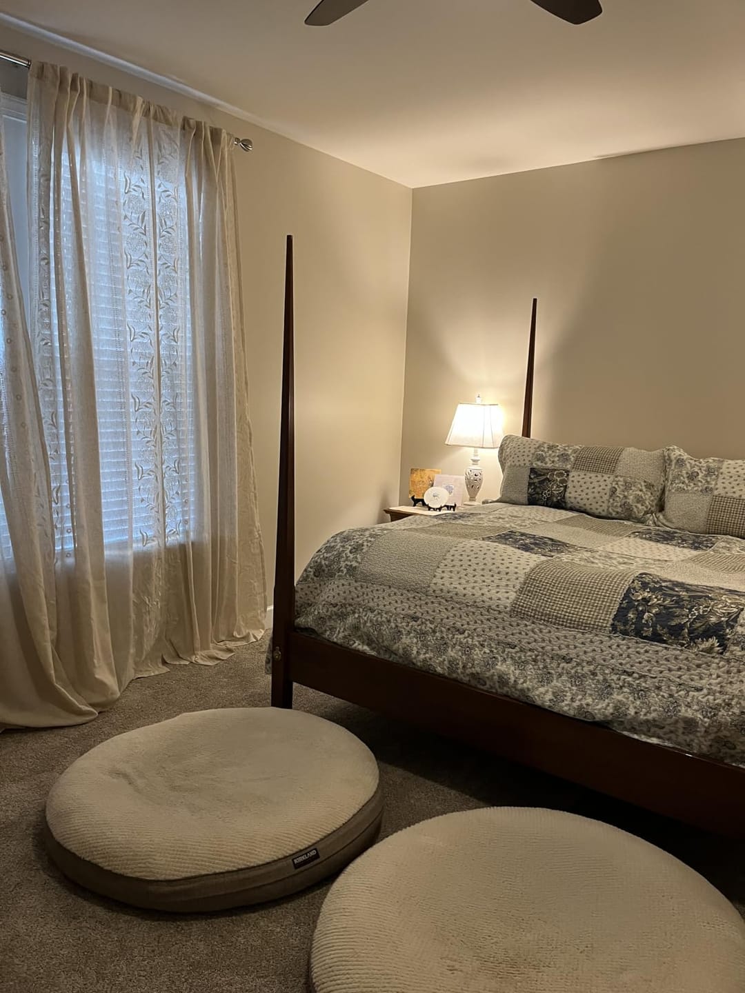Customer photo review of Hydrangea Embroidered Linen Curtains