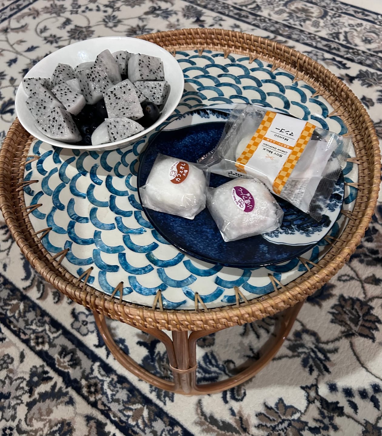 Customer photo review of Bloom Rattan Table