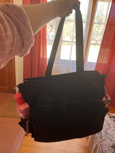 Reseña con foto de un cliente sobre Cartera Notebook Nylon Back To School