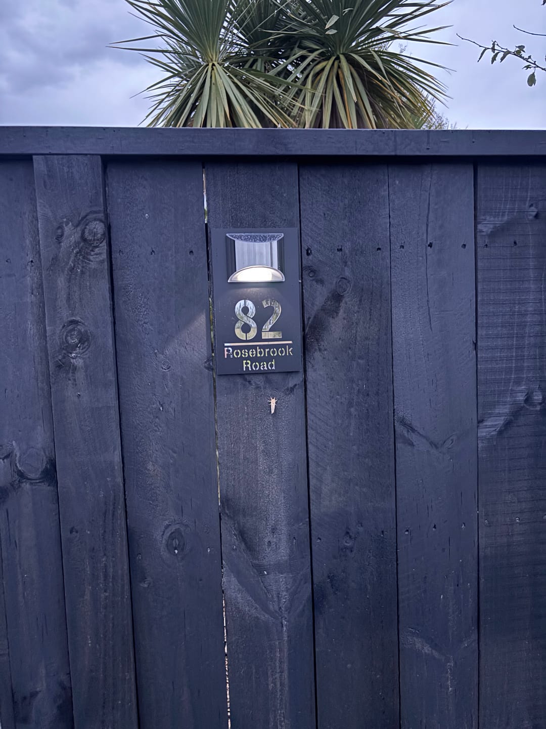 Customer photo review of WhareLite™ | Personalized Address Plaque