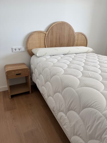 Customer photo review of SKIVE - Table de chevet 1 tiroir en bois marron