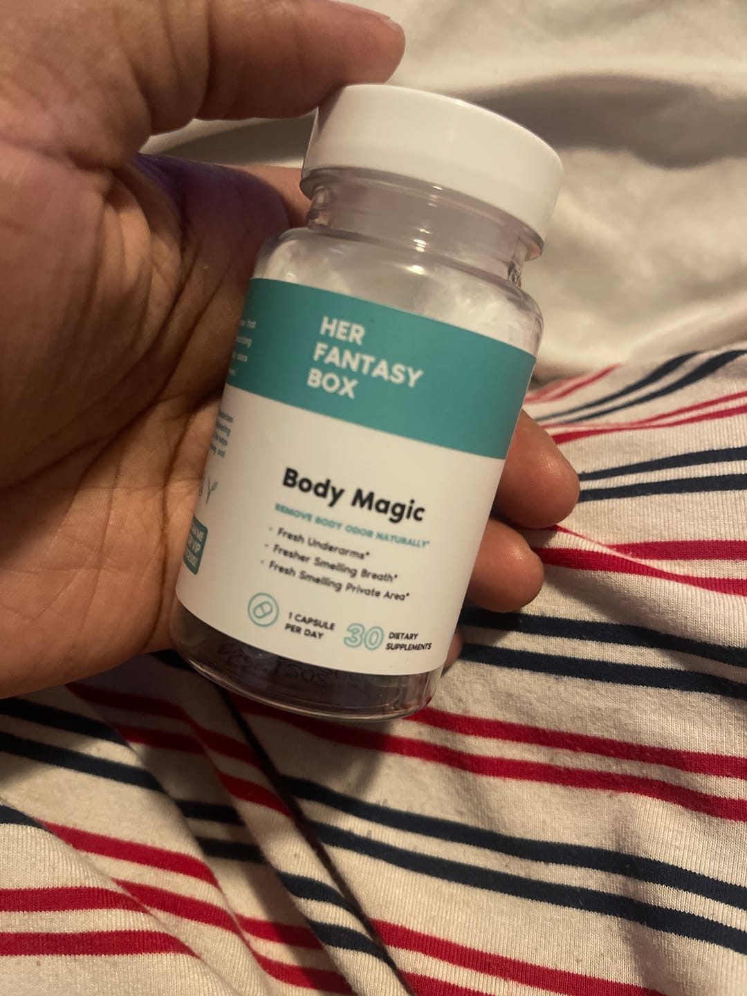 Customer photo review of Body Magic Chlorophyll Pill for Feminine Odor - 3 pk