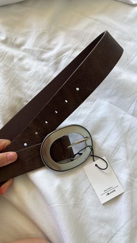 Reseña con foto de un cliente sobre Cinturón Hebilla Maxi