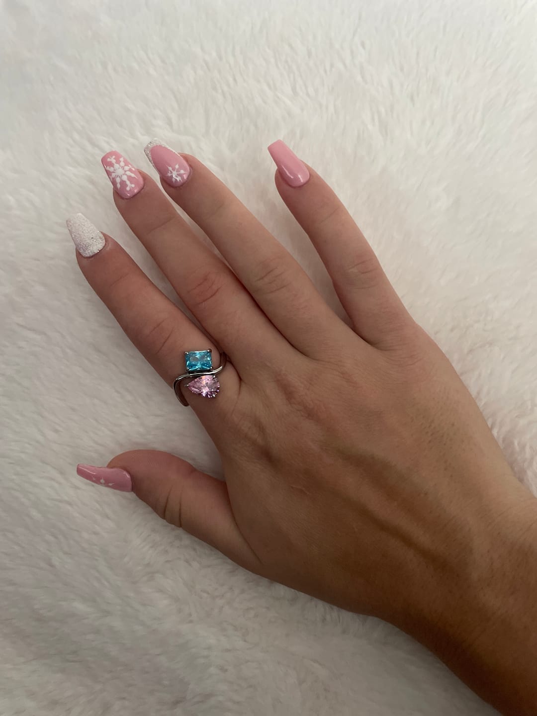 Customer photo review of Anillo Eterno con Piedra de Nacimiento