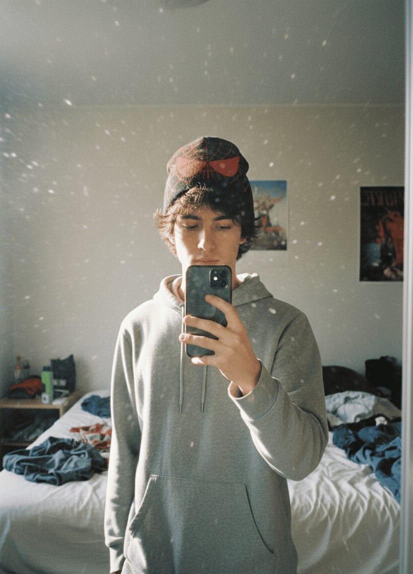 Customer photo review of Bonnet Spiderman