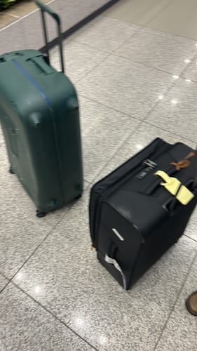 Customer photo review of Delsey Moncey MR Hardside Large Zipless Spinner Suitcase - 82cm - Green