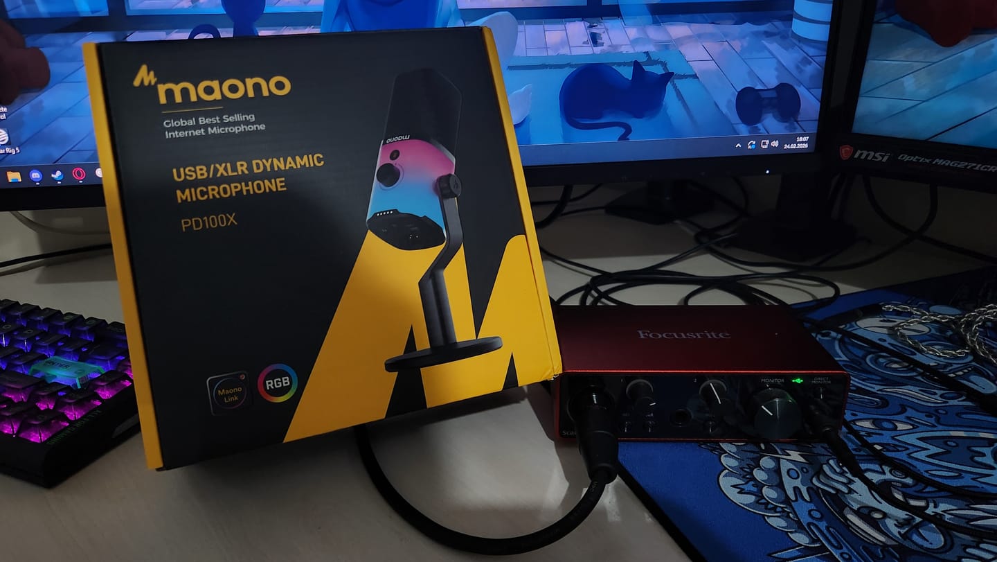 Customer photo review of Maono PD100X Dinamik Mikrofon