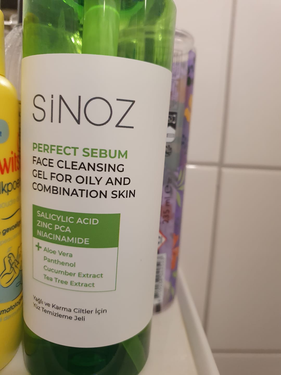 Customer photo review of Sebum Face Cleansing Gel