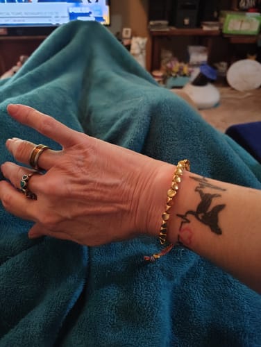 Customer photo review of 2 Tibetan Bracelets of Fortune