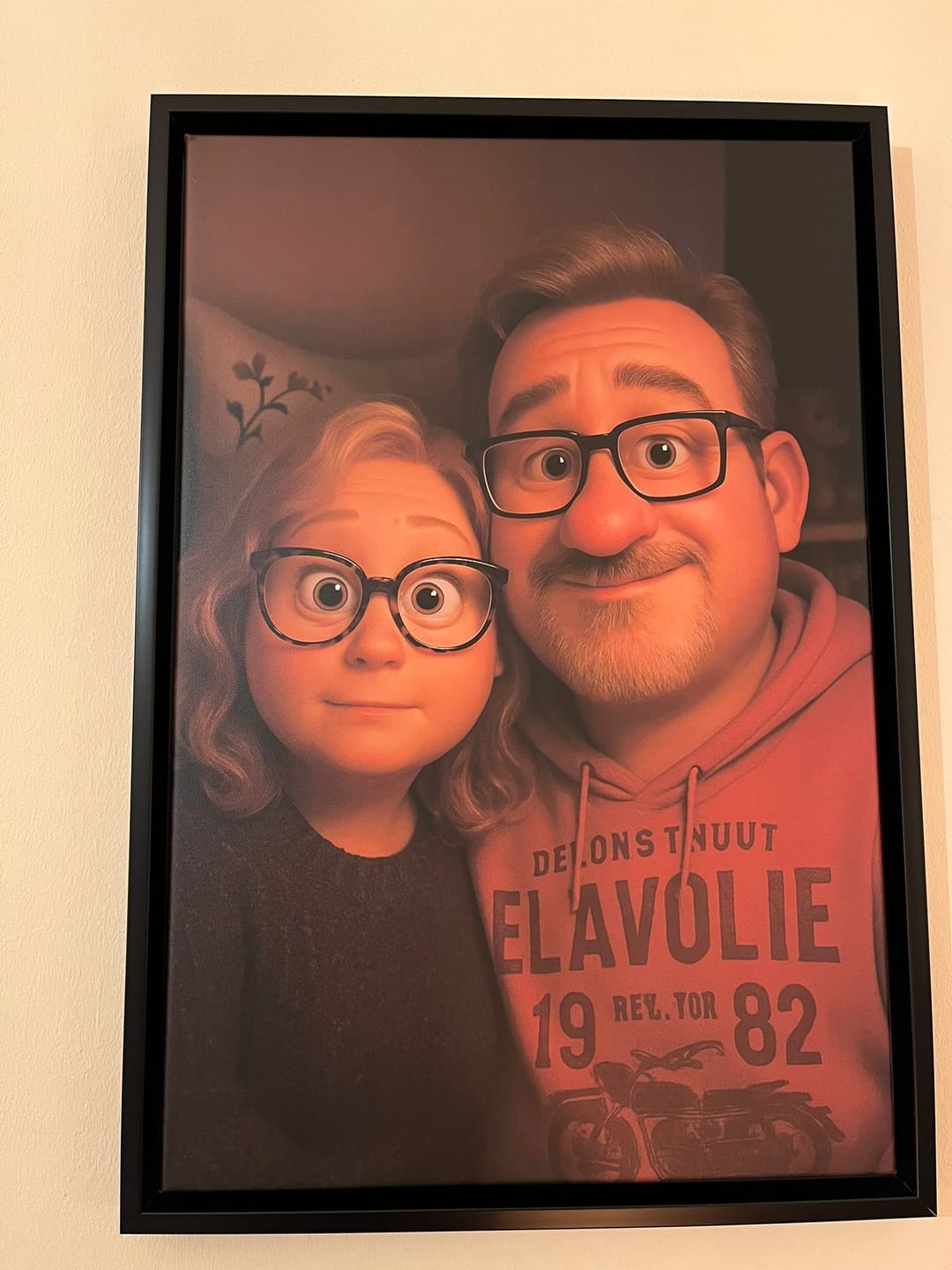 Customer photo review of Personalisierte Leinwand - Animiertes Portrait