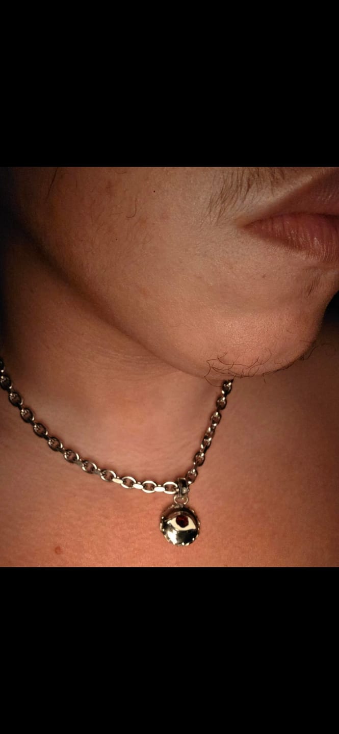 Customer photo review of EVIL EYE PENDANT