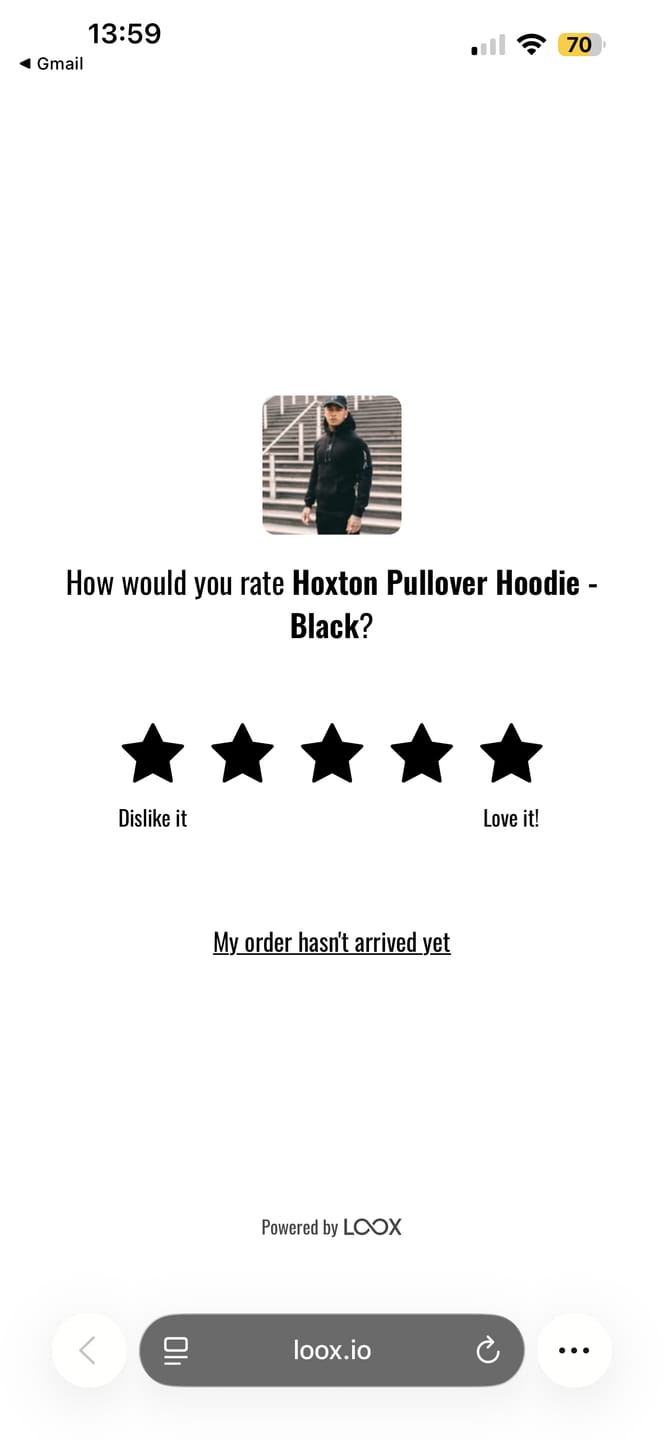 Customer photo review of Hoxton Pullover Hoodie - Black