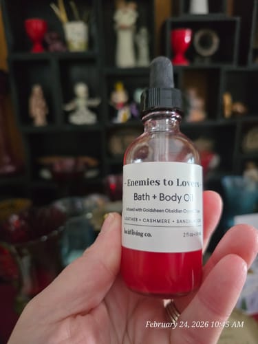 Customer photo review of Enemies to Lovers Bath & Body Oil