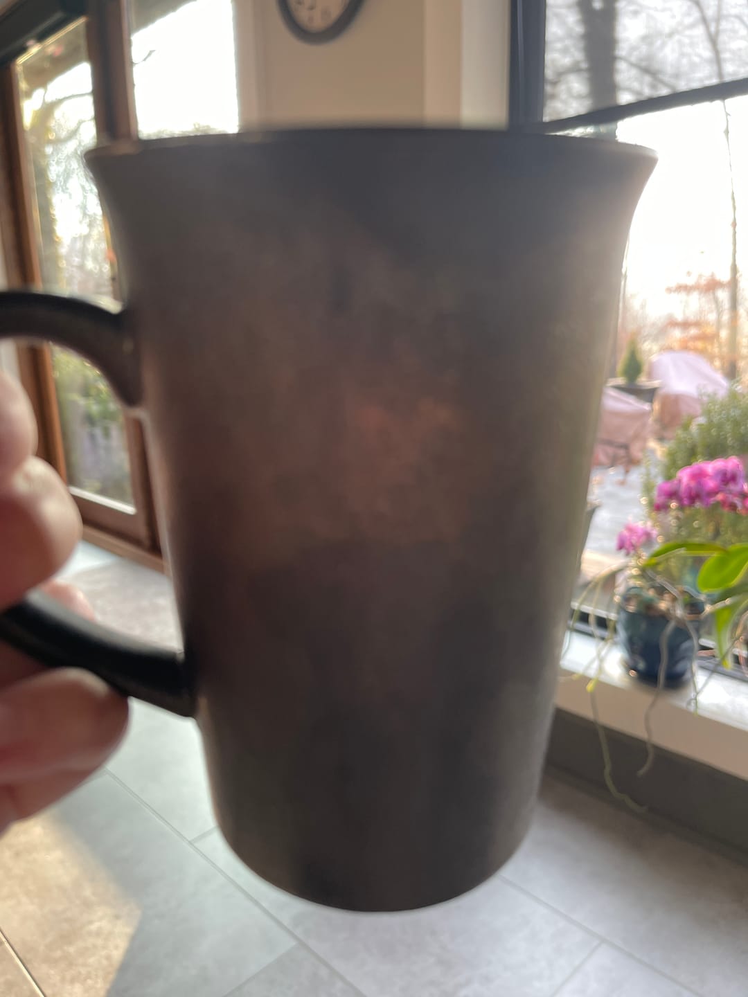 Customer photo review of Vintage Terra Forma Coffee Cups