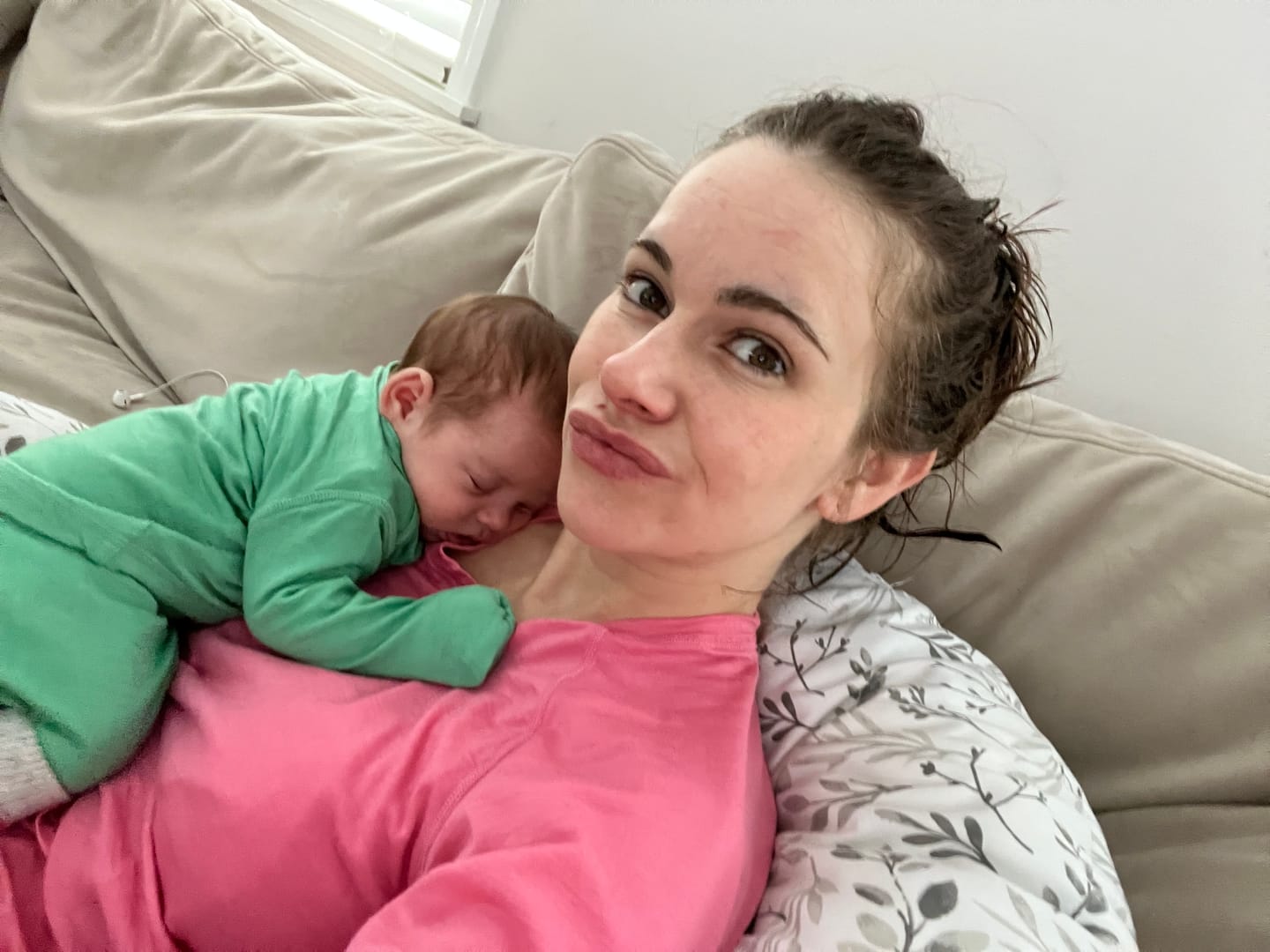 Customer photo review of Merino Nursing Long Sleeve