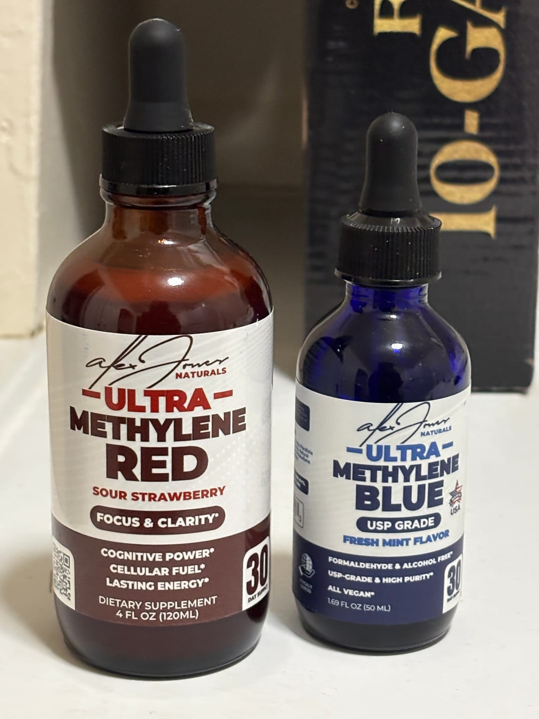 Customer photo review of The Ultra Methylene Red - Sour Strawberry (120ML) (30 Servings)