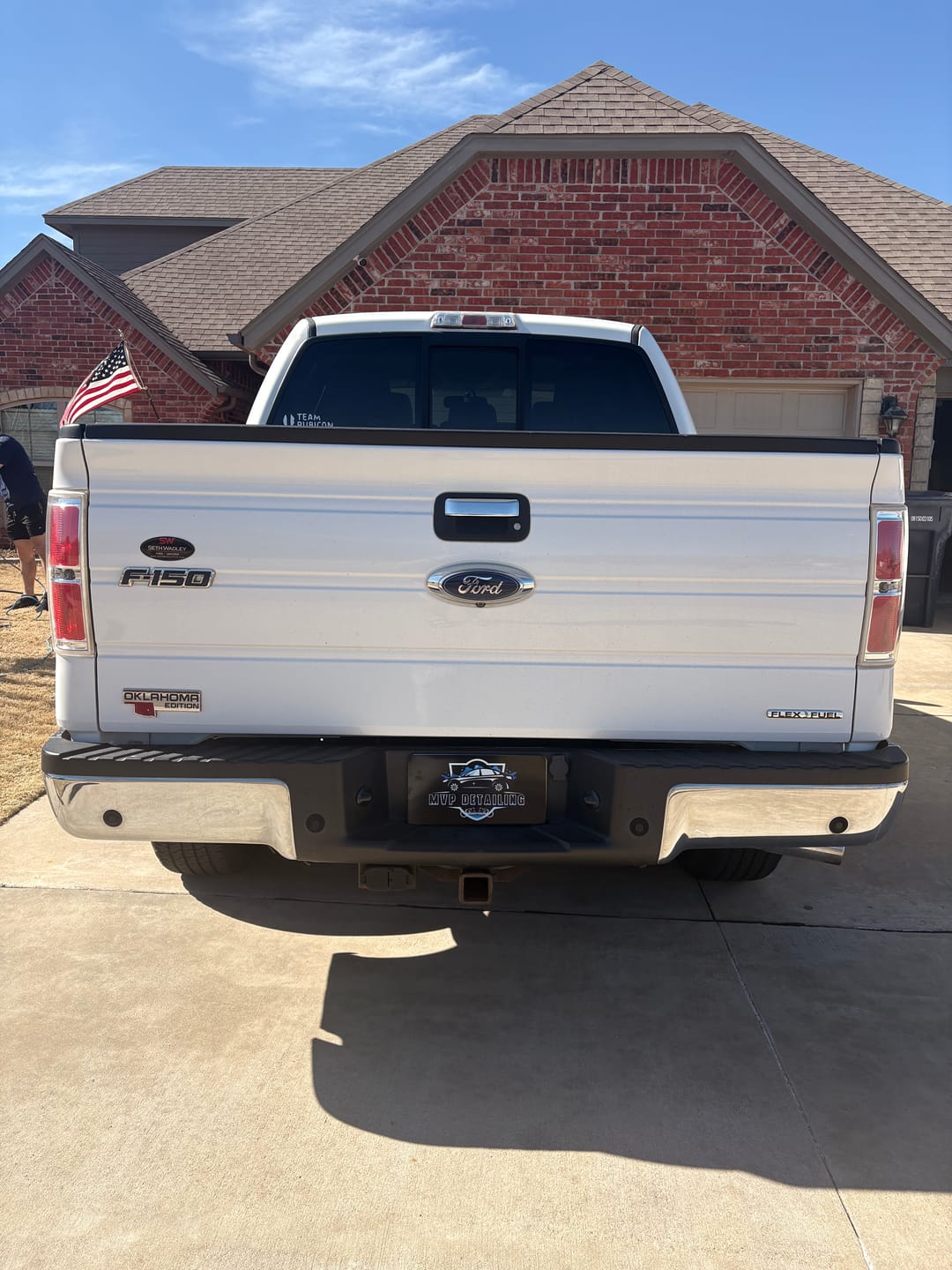 Customer photo review of Create Your Own Custom Magnetic License Plate Cover