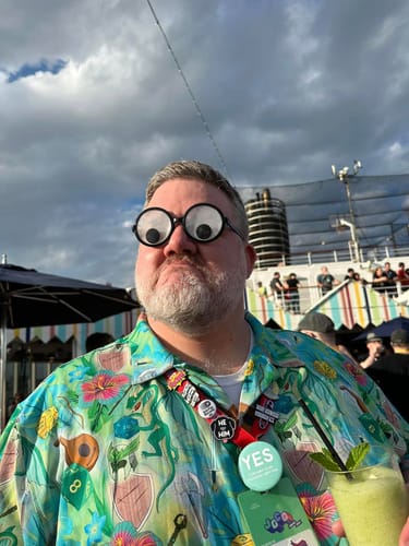 Customer photo review of Green Dragon Encounter Dnd Button Up Shirt