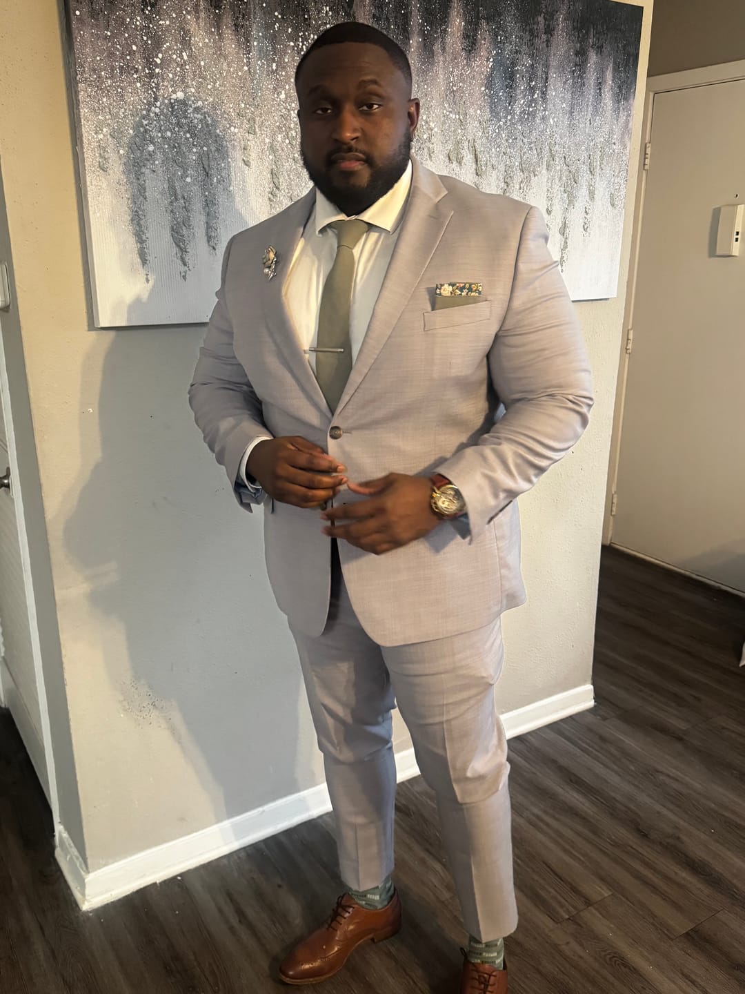 Customer photo review of The Sage Tie Set