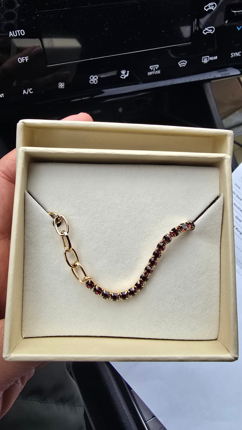 Customer photo review of Jade Gold Brown Bracelet