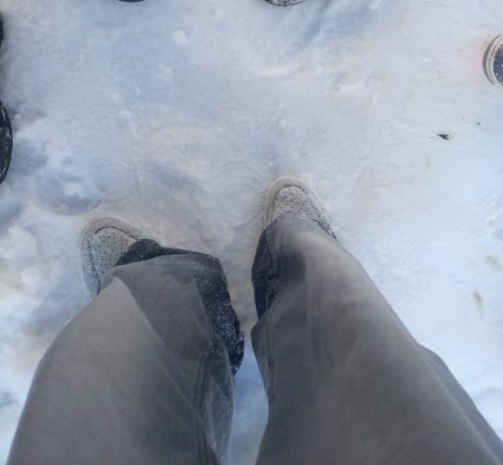 Customer photo review of Overcast Grey Denim - Loose fit - UNISEX