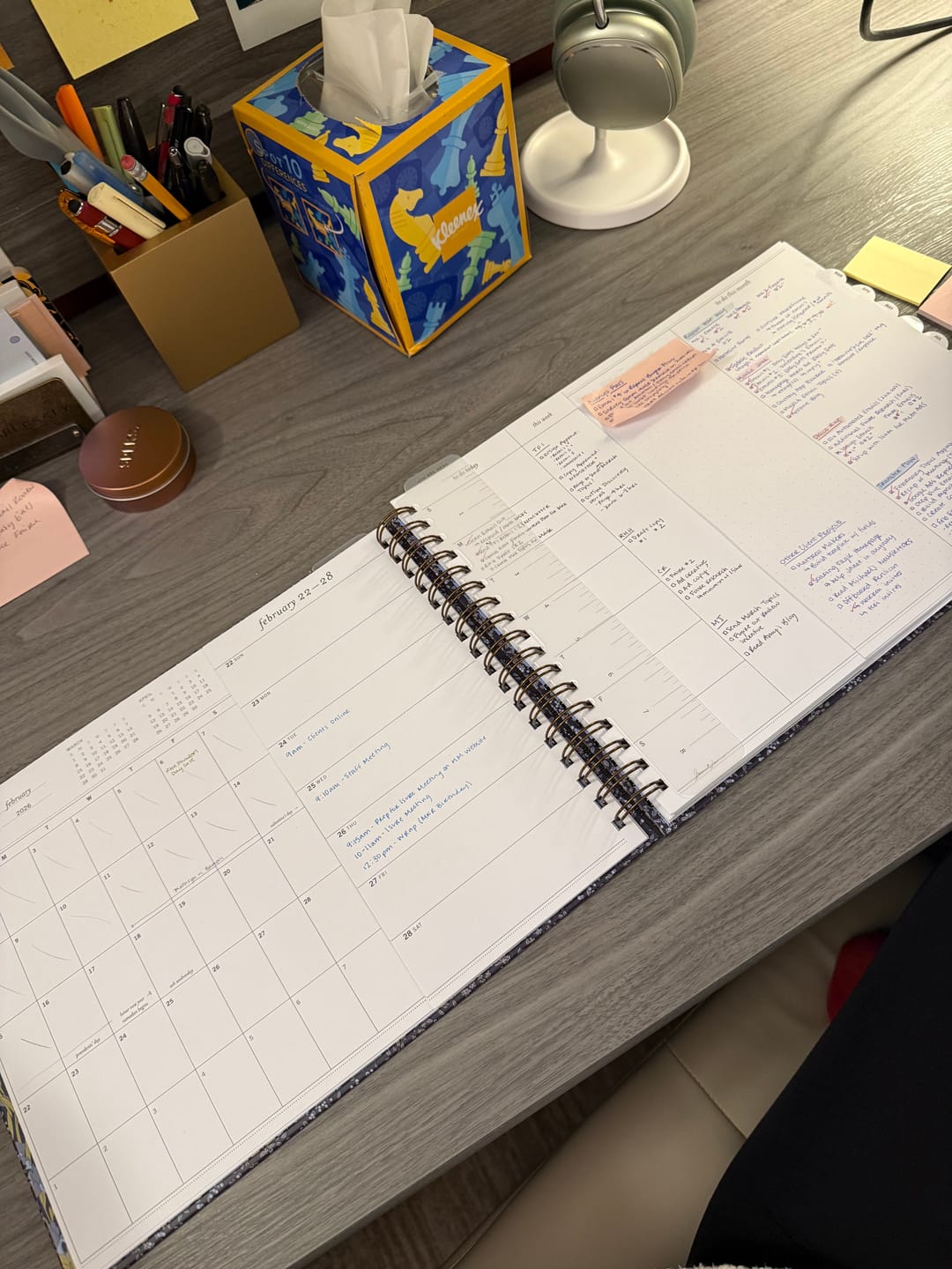 Customer photo review of 2026 | The Nancy Planner | Lizzy's Stroll (horizontal week + month)