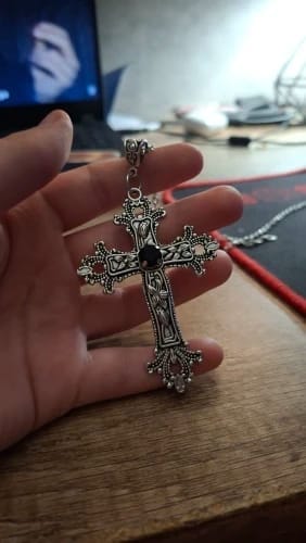 Customer photo review of 'RELIC CROSS' NECKLACE