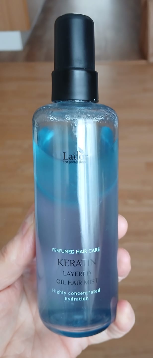 Customer photo review of Divu tekstūru keratīna sprejs Lador Keratin Layered Oil Hair Mist