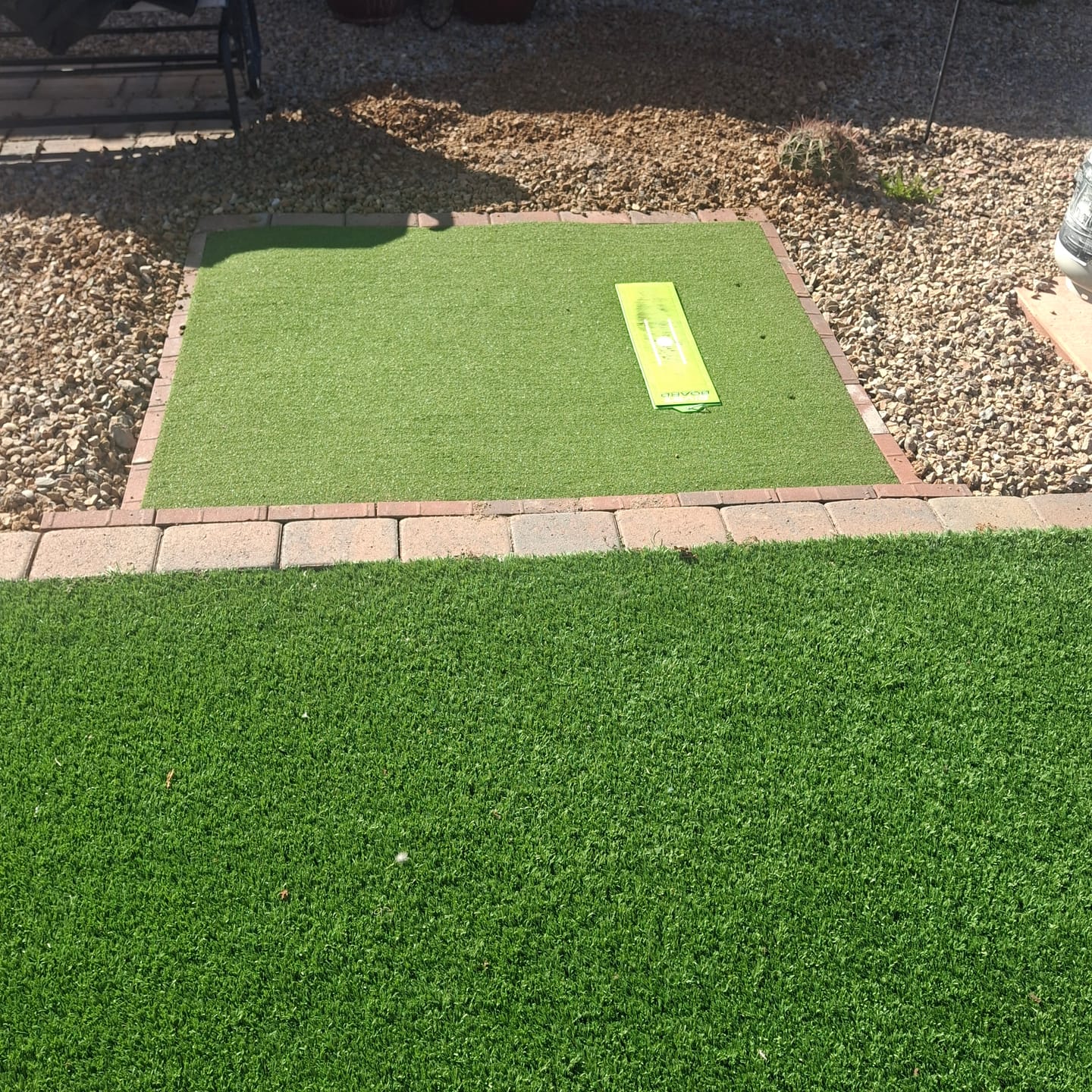 Customer photo review of Divot Board Turf Mat 4x5 - Bundle