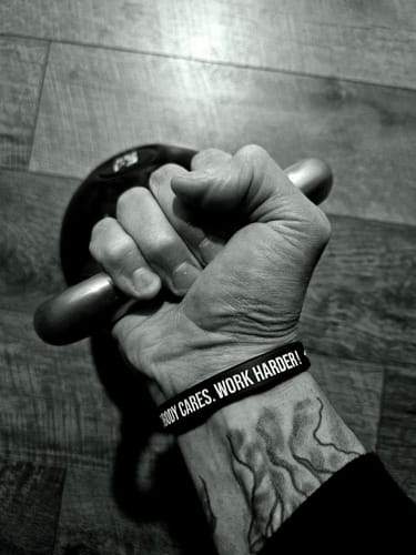 Customer photo review of NOBODY CARES - WRISTBAND