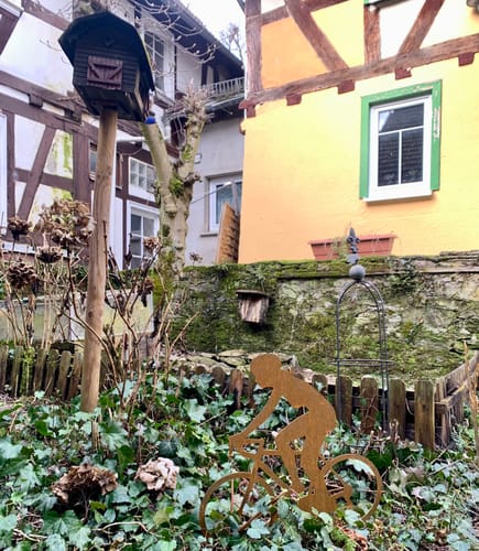 Customer photo review of Gartenstecker Radfahrerin