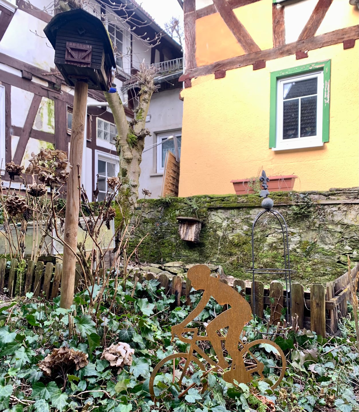 Customer photo review of Gartenstecker Radfahrerin