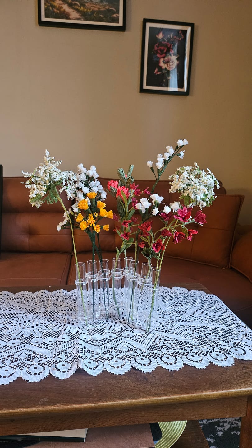 Customer photo review of Flower Flute – Glass Vases Collection