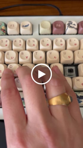 Customer video review of KEYGEEK Y3X LINEAR SWITCH FACTORY LUBED (10PCS)