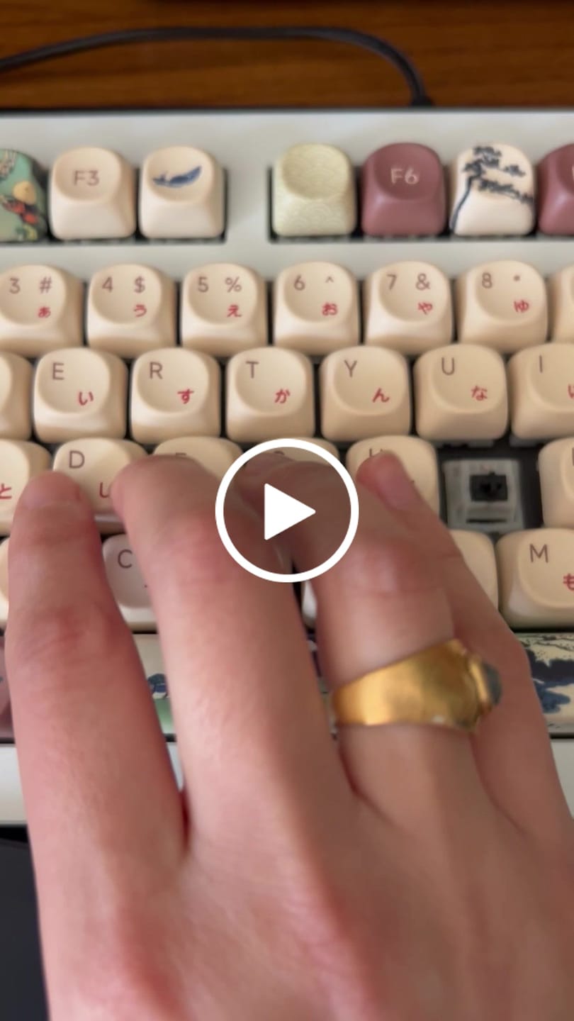 Customer video review of KEYGEEK Y3X LINEAR SWITCH FACTORY LUBED (10PCS)