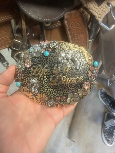 Customer photo review of Custom Belt Buckle Design