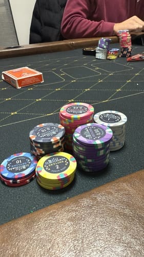 Customer photo review of All In Button Red Spade