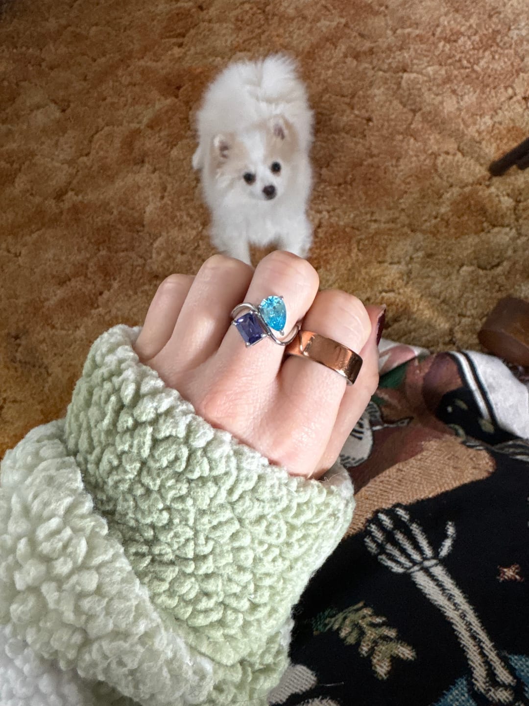 Customer photo review of Anillo Eterno con Piedra de Nacimiento