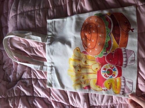 Customer photo review of Fast Food Snake Tote Bag