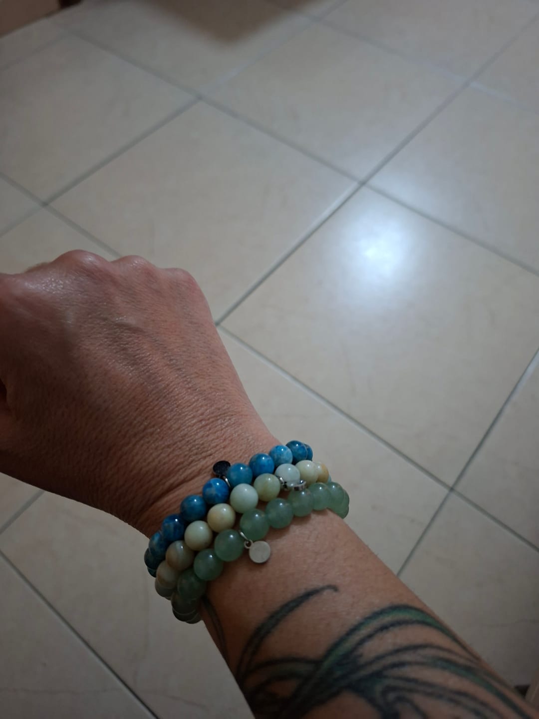 Customer photo review of Black Tourmaline Bracelet Mini