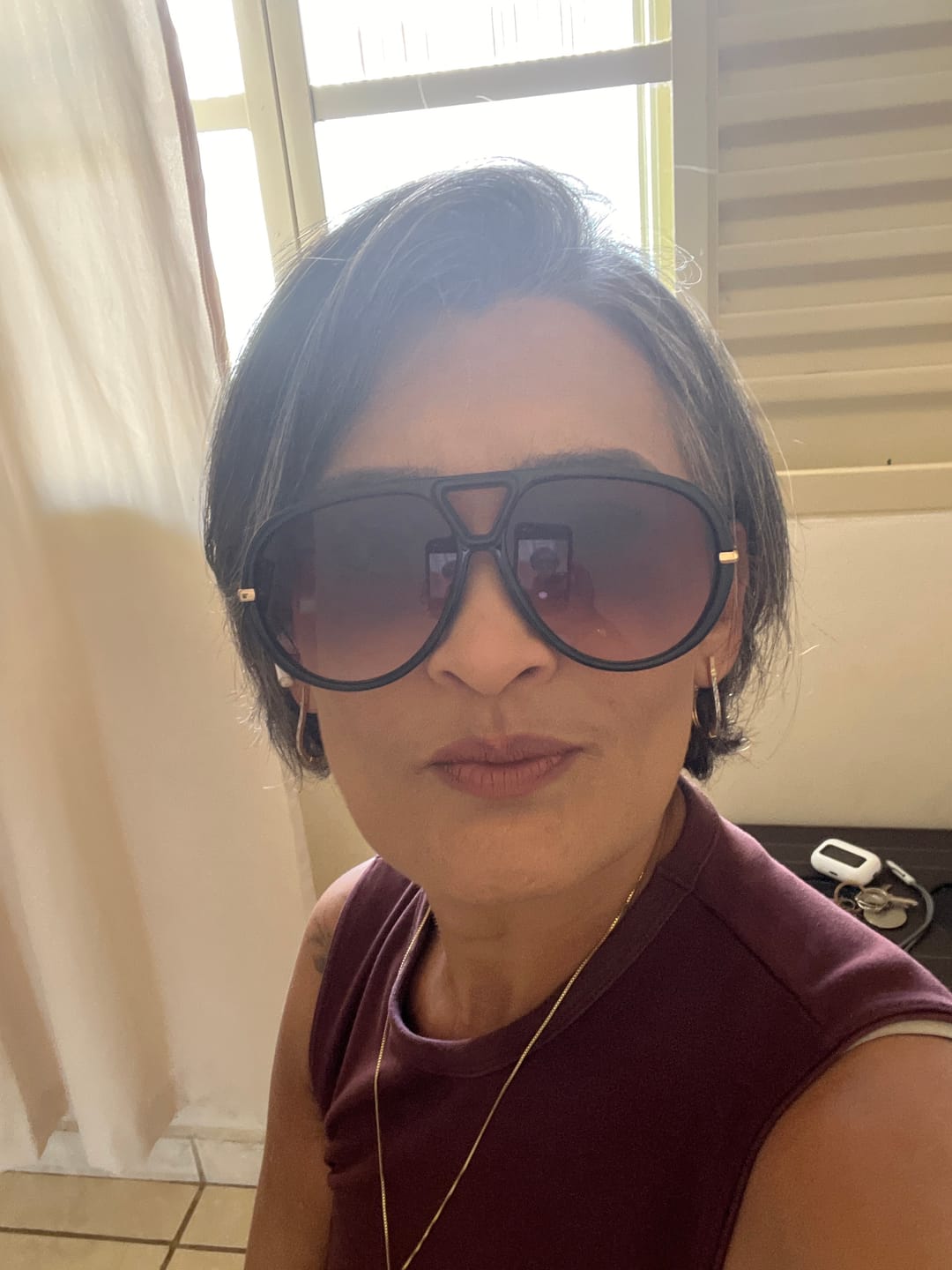 Customer photo review of Óculos Veneza