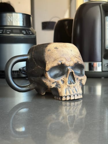 Customer photo review of Skull Mug - Ghost Edition