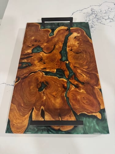 Customer photo review of 18x9x1.5" Silicone Mold For Epoxy Resin - Charcuterie Board Form