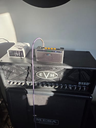 Customer photo review of TuneBomb 10W Portable, Rechargeable Practice Mini Amp – For Guitar & Bass