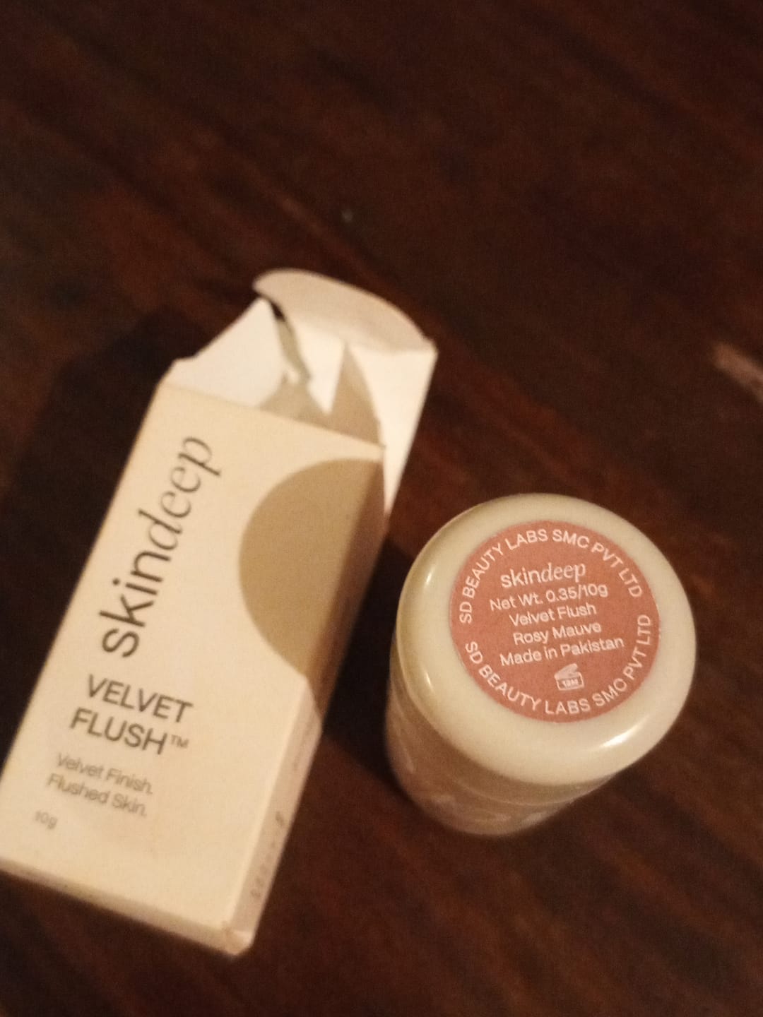 Customer photo review of VELVET FLUSH - Lip+Cheek Blush