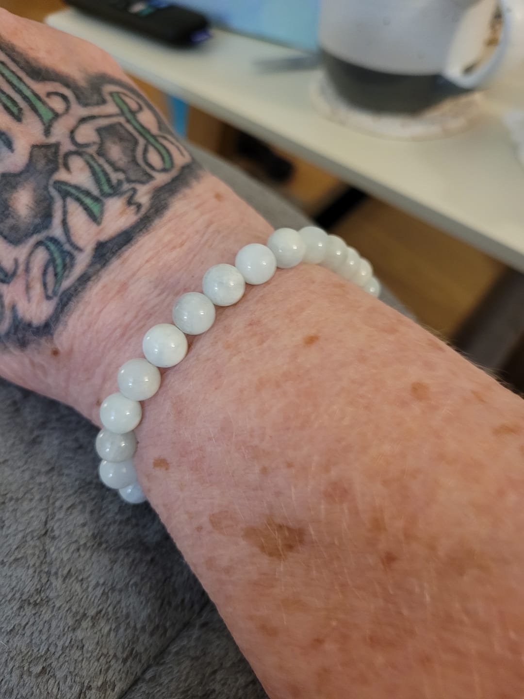 Customer photo review of Aquamarine Bracelet