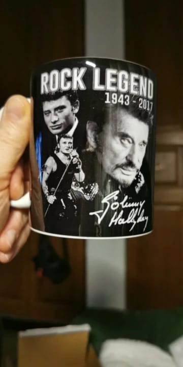 Customer photo review of Mug Johnny Hallyday - 25 modèles