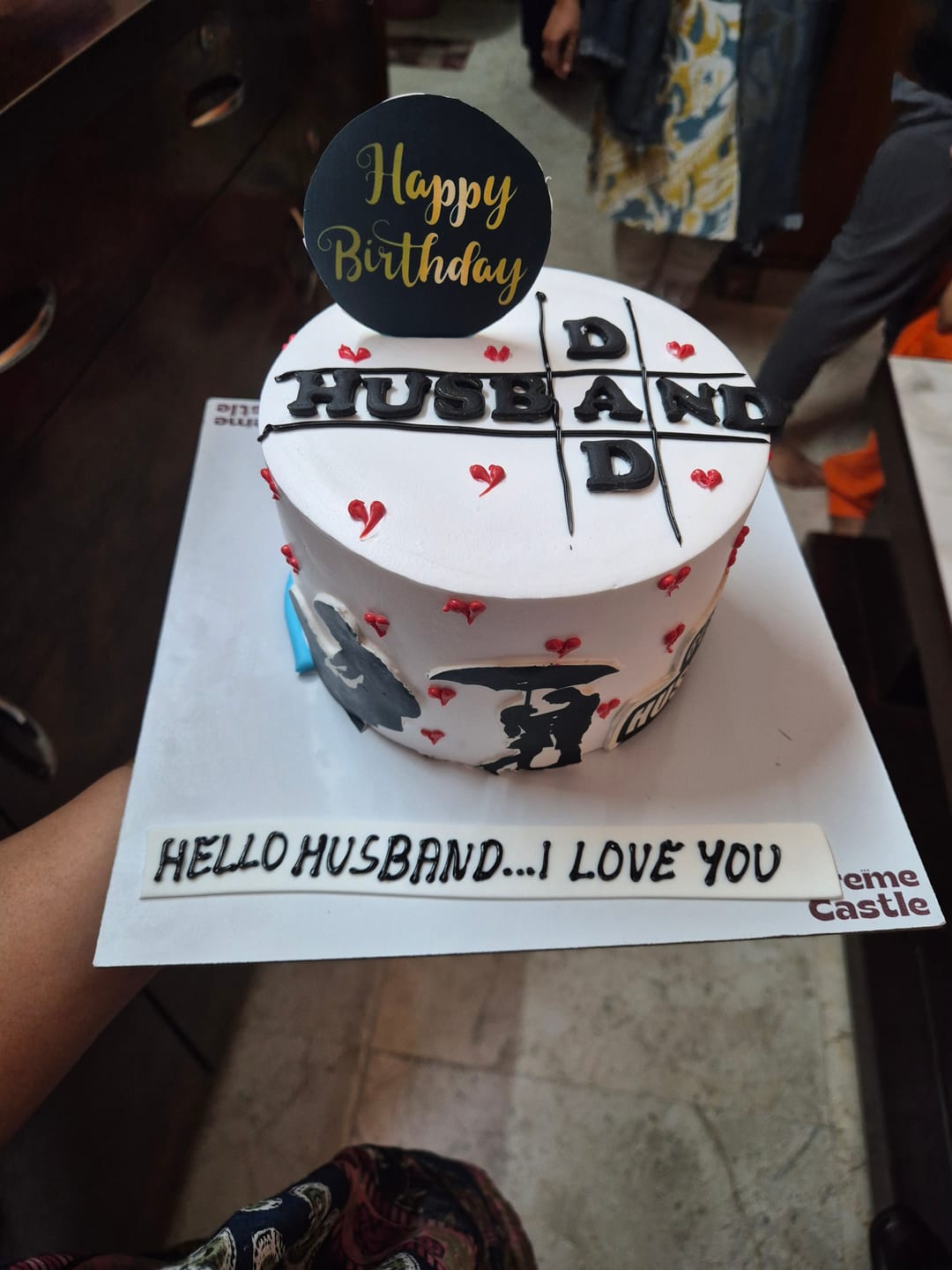 Customer photo review of Best Husband Theme Cake