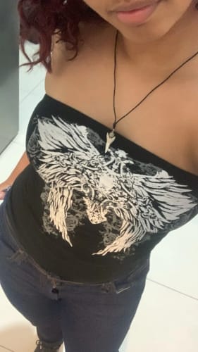Customer photo review of 'DEATH WINGS' TUBE TOP