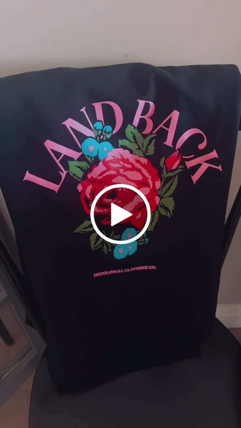 Customer video review of Rose Land Back Crewneck
